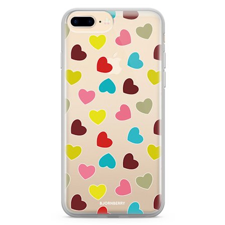 Bjornberry Skal Hybrid iPhone 7 Plus - Hjärtan
