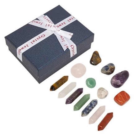 Reiki Jalokivimeditaatioterapia, Parantava Kristallikivisetti Hengellisille Harjoittajille, Energiaa Tasapainottavat Luonnonkivi Chakra Peukalokivet, 