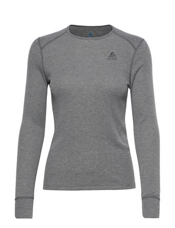 Odlo W Crewneck Ls Active Warm Eco Base Layer Tops Grå Odlo