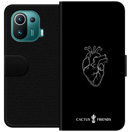 Kompatibel Tegnebogsetui til Xiaomi Xiaomi Mi 11 Pro Kaktus og Venner - Midnat Anatomi Hjerte