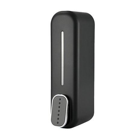 Väggmonterad flytande tvåldispenser 300ml Slät yta för kök Badrum Sjukhus Svart