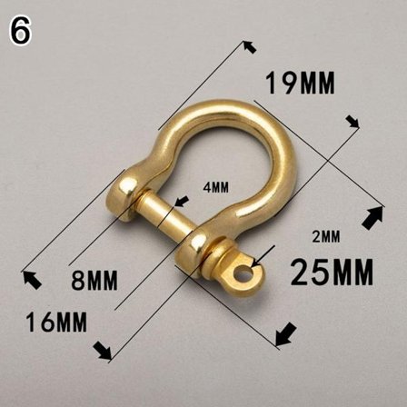 Solid karbinhake D bågklammer - high quality