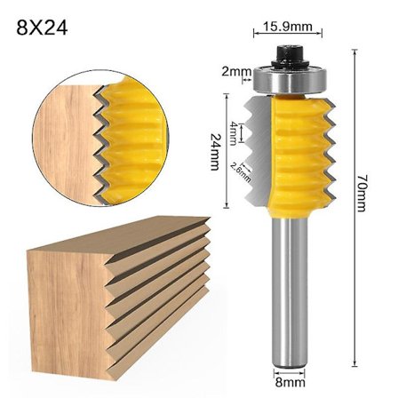 8mm skaft hævet panel "v" samlingsbits finger samlingslim fræser til træ tap træbearbejdning kegle tap fræsemaskine