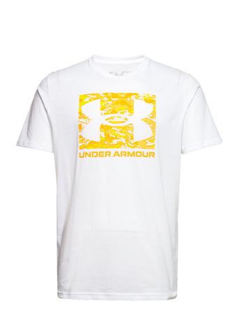 Ua Abc Camo Boxed Logo Ss T-shirts Short-sleeved Valkoinen Under Armour