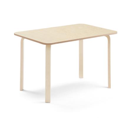 Tisch ELTON, 1200x600x710 mm, Linoleum beige, Birke