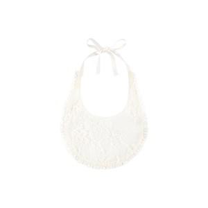 Kids - Dolce & Gabbana White Embroidered Floral Bib One Size - Baby feeding - One size - White - Junge
