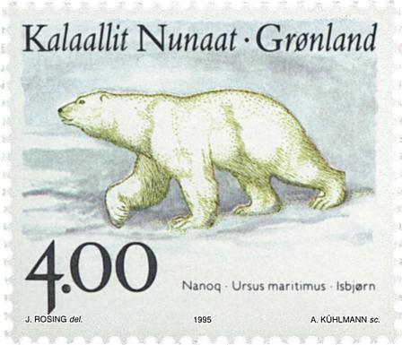 Groenland - 1995. Faune nordique - 4,00 kr. - Multicolore
