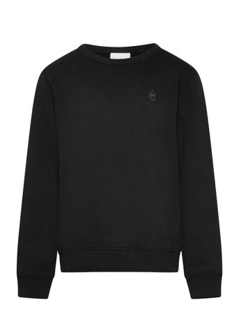 Regular Badge Crew Neck Sweat - Got Knowledge Cotton Apparel Black