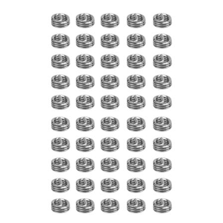 Reparationssæt til gevindhuller i rustfrit stål - 50 stk. Gevindindsatser