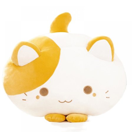 Katt plyschkudde fylld plysch, 19,7 tum mjuk katt plysch kastkudde leksaker födelsedag påsk söt katt plyschkudde mjuk katt plyschleksaker present till