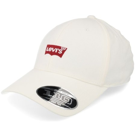 Levi's - Vit adjustable Keps - Mid Batwing Regular White 110 Adjustable @ Hatstore