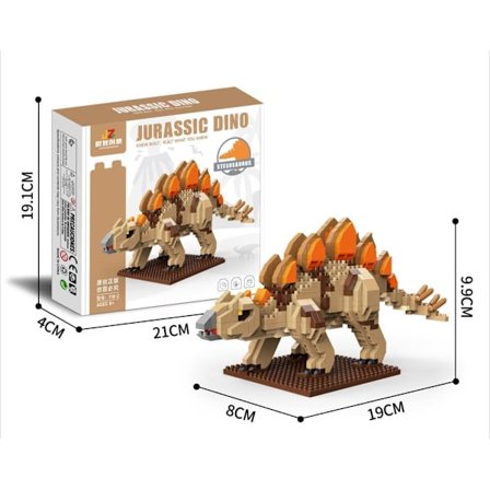 Dinosaurusrakennuspalikat – T-Rex & Velociraptor miniatyyrilelu