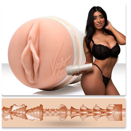 Fleshlight Girls: FLESHLIGHT VIOLET MYERS VAGINA - Sexleker Vuxen: Fleshlight, penisring, hylser & pumper