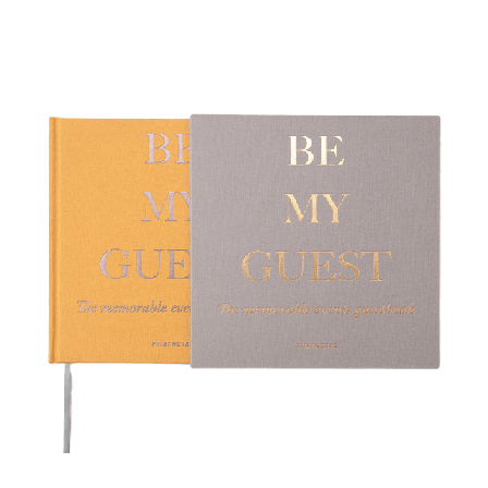 Printworks Gästbok Kontor & papper Gul 23,5x24x2,5cm