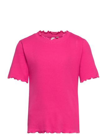 Pkanna Ss Short Tee Tw T-shirts Short-sleeved Rosa Little Pieces*Betinget Tilbud