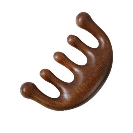 Sandalwood Massage Comb Head Meridian Massage Comb Scalp Scrapin