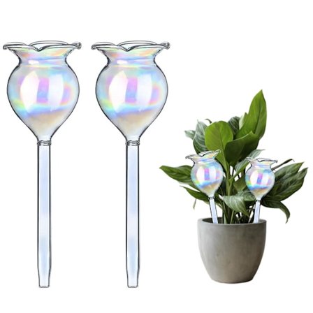 Plantevanner Selvvannende Kuler Selvvannende Pigger Håndblåst Klar Glass Plantevannkuler Enheter For Innendørs Utendørs (FMY)
