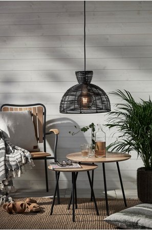 Jotex - Lampeskjerm Runde 29,5 cm Svart - Kjøp Utebelysning hos Jotex