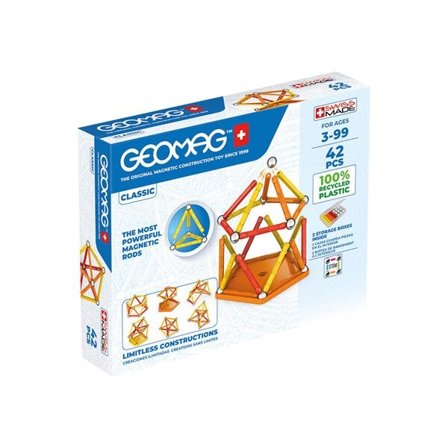 Geomag Magneettitangot Classic 42 kpl - luovaa rakenteluleikkiä magneeteilla
