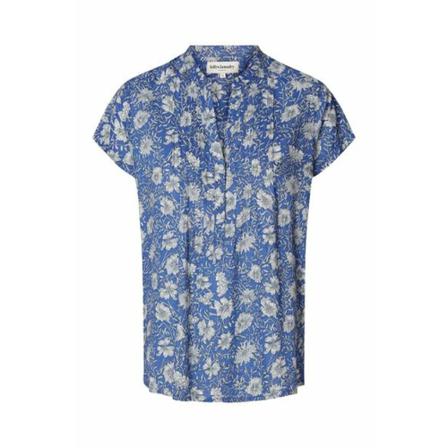 Lolly's Laundry Heather Top in Flower print Blå, Dame