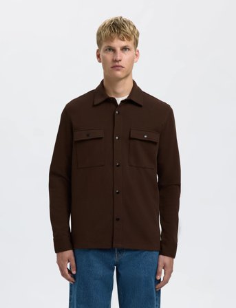 Selected Slhjackie Sweat Jacket Noos - Brown - L
