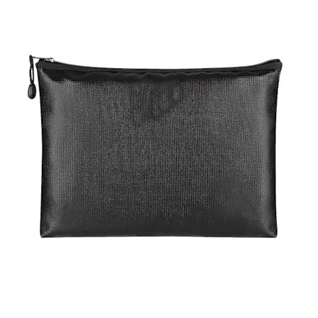 Vand- og brandsikker dokumentmappe til kontorforsyninger - Kufferten til fakturaer, kontrakter og informationer med lynlås - Sæt med tre dele