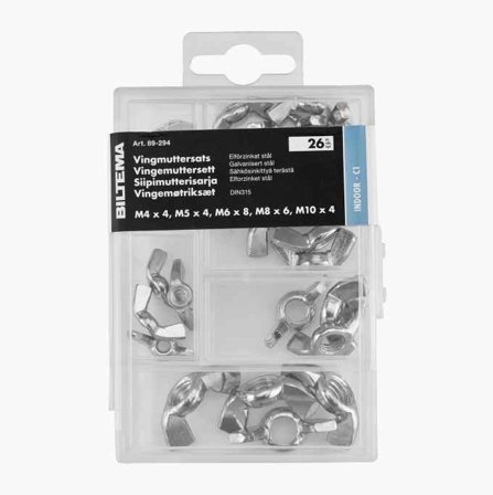 Vingmuttersats 26 delar