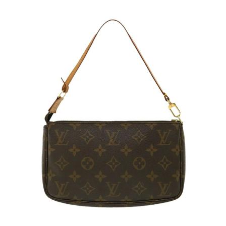 Louis Vuitton Vintage, Pre-owned Pochette Accessoires Monogram Bag Bruin, Dames, Maat:ONE Size,Canvas