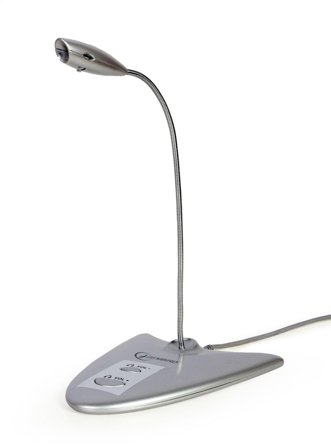 GEMBIRD USB 2.0-Tischmikrofon mit integrierter Soundkarte