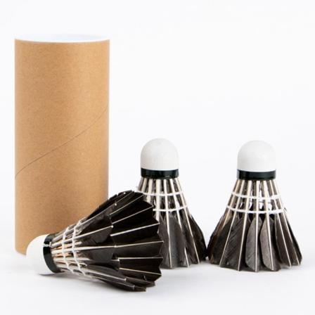 3/6/12 stk Badminton fjerbold sort gåsefjer 3 stk 3 stk 3Pcs