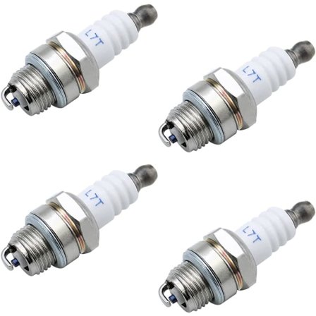 4-pack L7T tändstift Universal l7t tändstift Motorsåg Tändstiftsbyte för gräsklippare 2-taktsmotorer