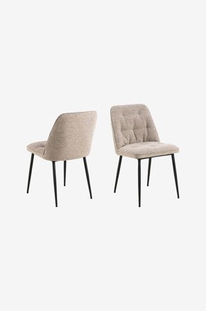 AC Design Furniture - Brooke matstol 2-pack - Beige - Stolar - Från Homeroom