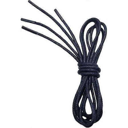 Runde formelle sko snørebånd, diameter 2,5 mm tynde Oxford snørebånd til Brogues Derby eller Blucher sko (Navy Blå)