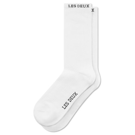 Les Deux | Pack de 2 calcetines blancos Wilfred para hombres - Calcetines largos