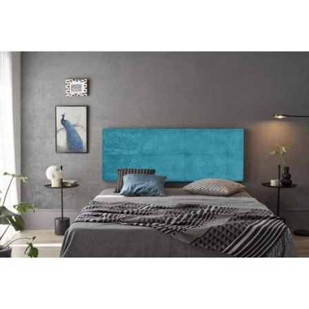 Sänggavel - Cala - Turquoise - Fläckresistent tyg - HR-skumstoppning - 170 cm