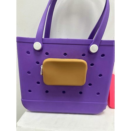 Silikon Telefonholder For Bogg Bag, Myk Silikoninnlegg Lommebok Sjarm For Bogg Vesker Tilbehør, Feste For Bogg Strandvesker Tote Bag
