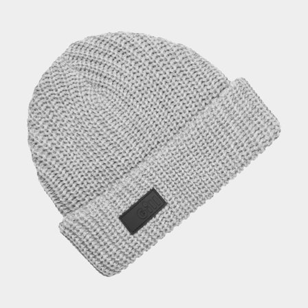 Flydende beanie / hue Gill Knit Light Stone, One-Size
