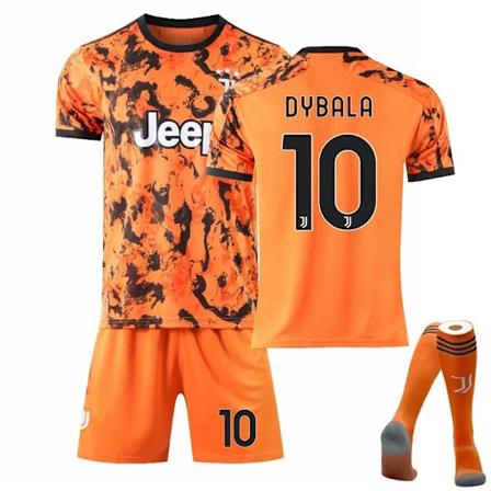 Perfekt Juventus Hjemme- & Sæt Fodboldtrøje til Børn/Voksne - Perfekt DYBALA-10-orange DYBALA-10-orange xl