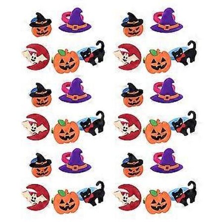 30 st Halloween Ringar Tecknade Ringar PVC Barnringar Pumpa Ringar Festgåvor Barnkalas Dekorationstillbehör