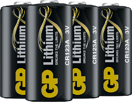 GP Batteries GP litiumparisto CR123A, 4 kpl