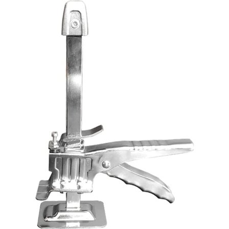 Handlyft för skåp, garderober, uteplatser, installation, piratarm, nivellering, hjälpverktyg, lyft 150 kg, silver