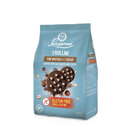Lazzaroni Frollini Nocciole Cacao Senza Glutine 200g