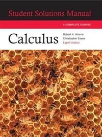 Calculus: Complete Course Student Solutions Manual, ISBN: 9780321862938