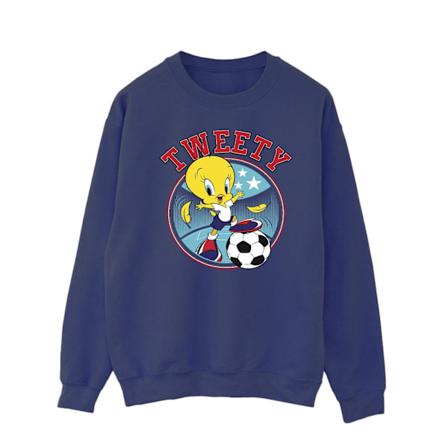Looney Tunes Herr Tweety Fotboll Cirkel Sweatshirt L Marinblå Navy Blue L