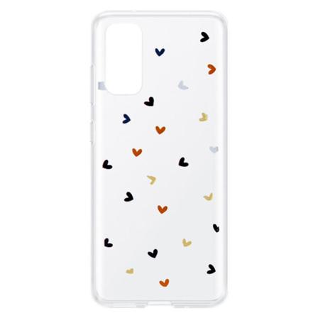 Usync Samsung Galaxy S20 Skal - Hjärtan Transparent