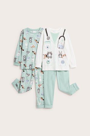 Kappahl | Pyjamas veterinär 2-pack | Ljusturkos
