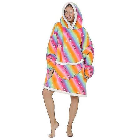 Hættetrøje Oversized filt Sherpa Fleece Ultra Giant Comfy Huvtröja Vuxen