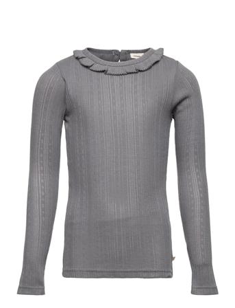 Nmfrachel Ls Slim Top Au Lil T-shirts Long-sleeved T-shirts Sininen Lil'Atelier