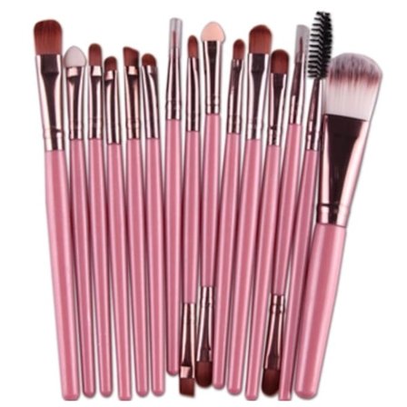 Sminkborstar 15in1 från MAANGE, 12 olika färger