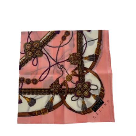 Celine Vintage, Pre-owned Fabric scarves Roze, Dames, Maat:ONE Size